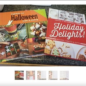 Holiday Cookbook & Craft Books (Set of 2)